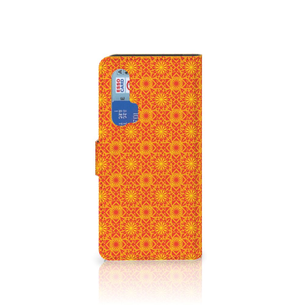 Honor 20 Pro Telefoon Hoesje Batik Oranje