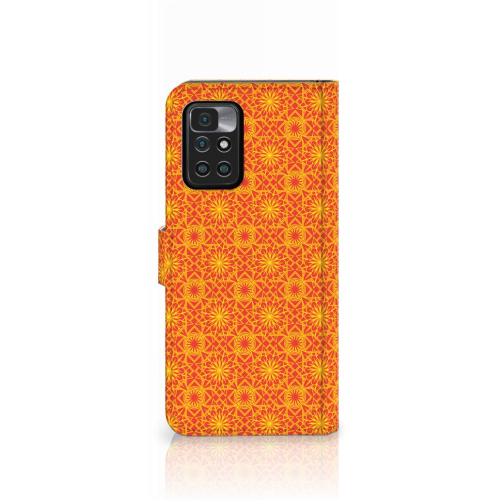Xiaomi Redmi 10 Telefoon Hoesje Batik Oranje