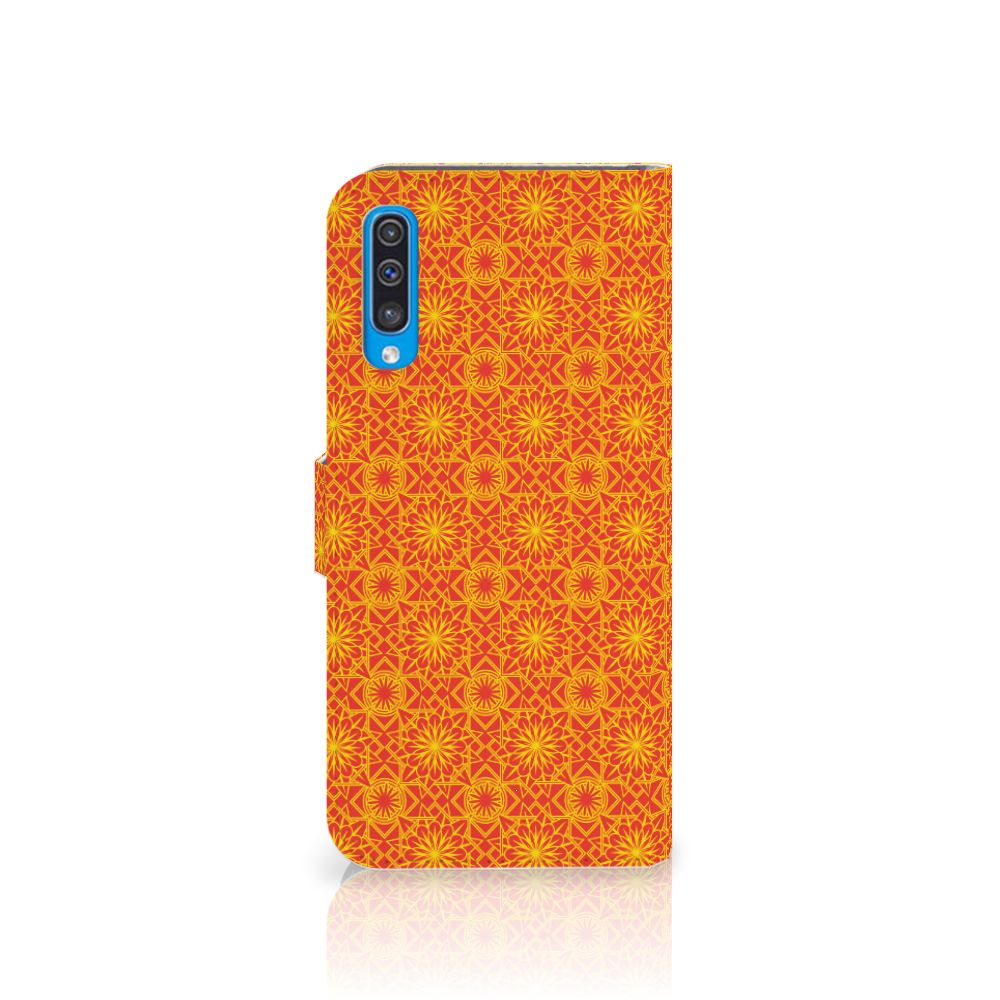 Samsung Galaxy A50 Telefoon Hoesje Batik Oranje