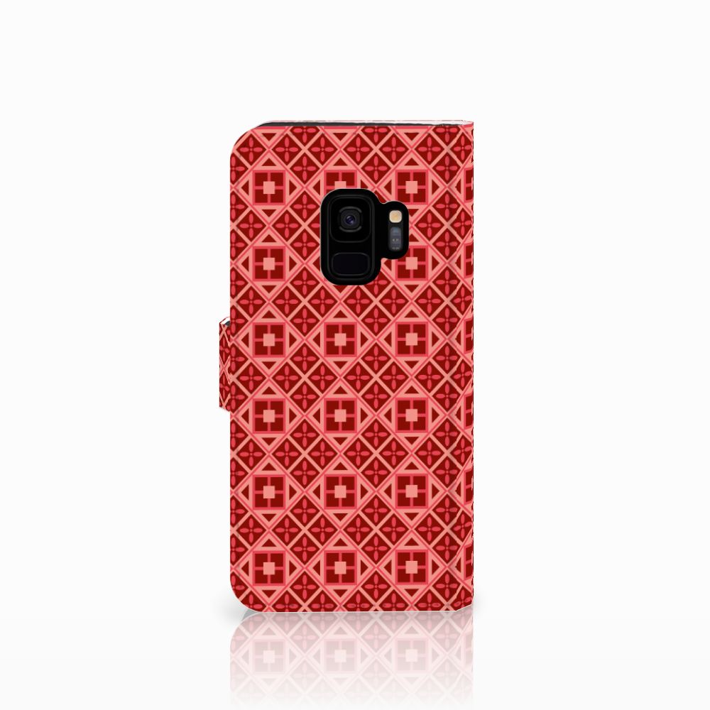 Samsung Galaxy S9 Telefoon Hoesje Batik Rood