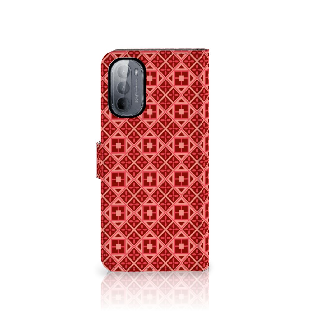 Motorola Moto G31 | G41 Telefoon Hoesje Batik Rood