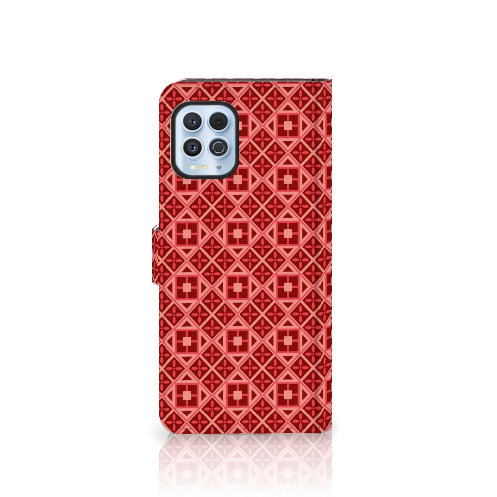 Motorola Moto G100 Telefoon Hoesje Batik Rood