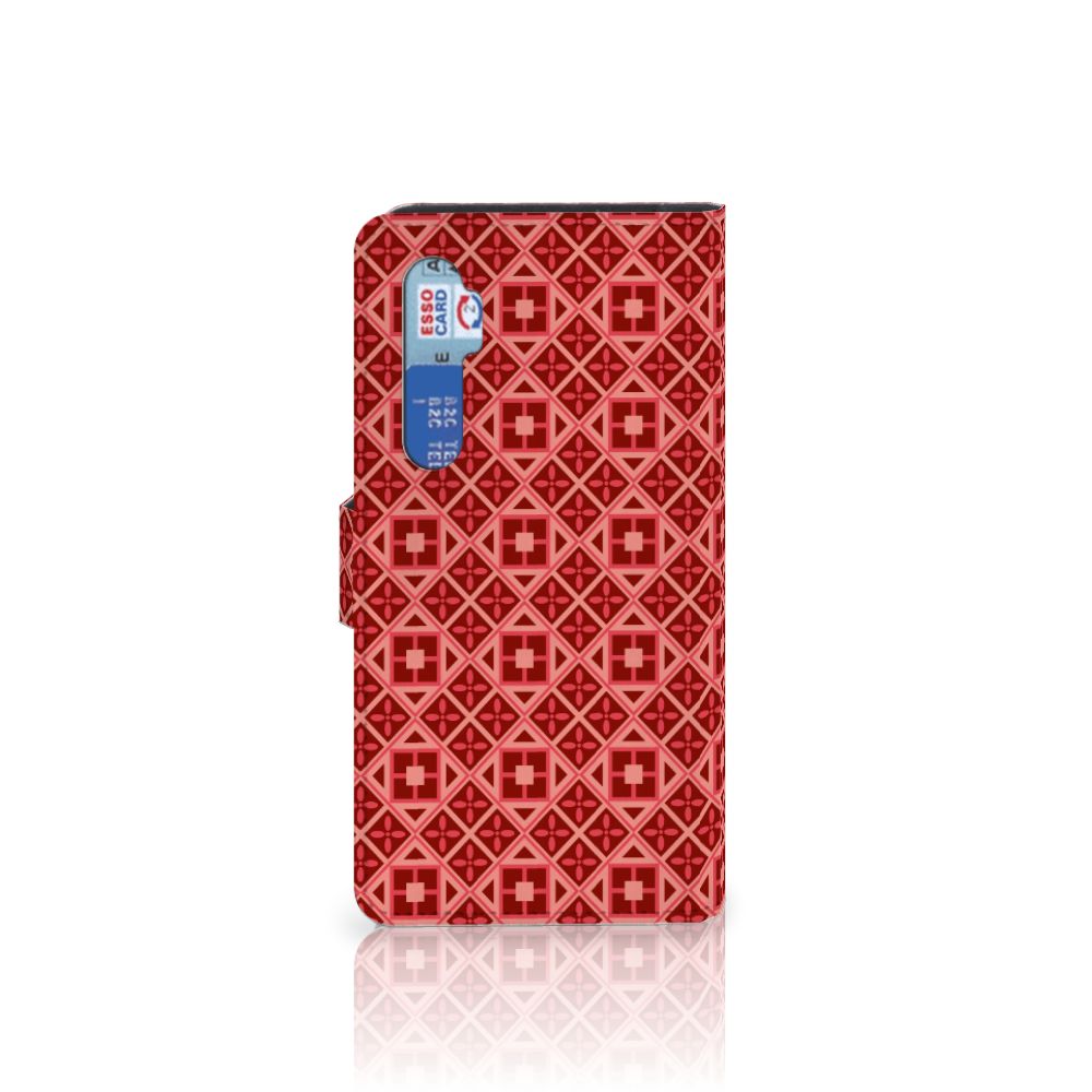 Xiaomi Mi Note 10 Lite Telefoon Hoesje Batik Rood