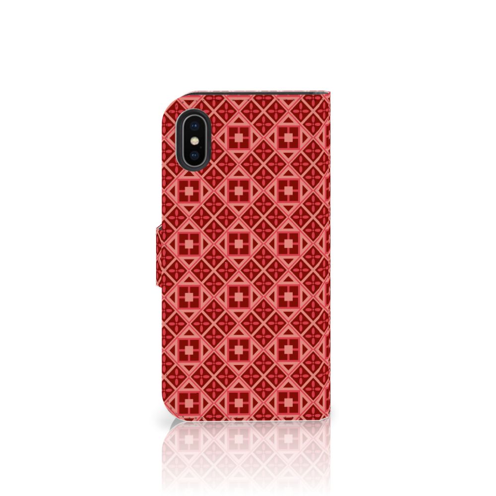 Apple iPhone X | Xs Telefoon Hoesje Batik Rood