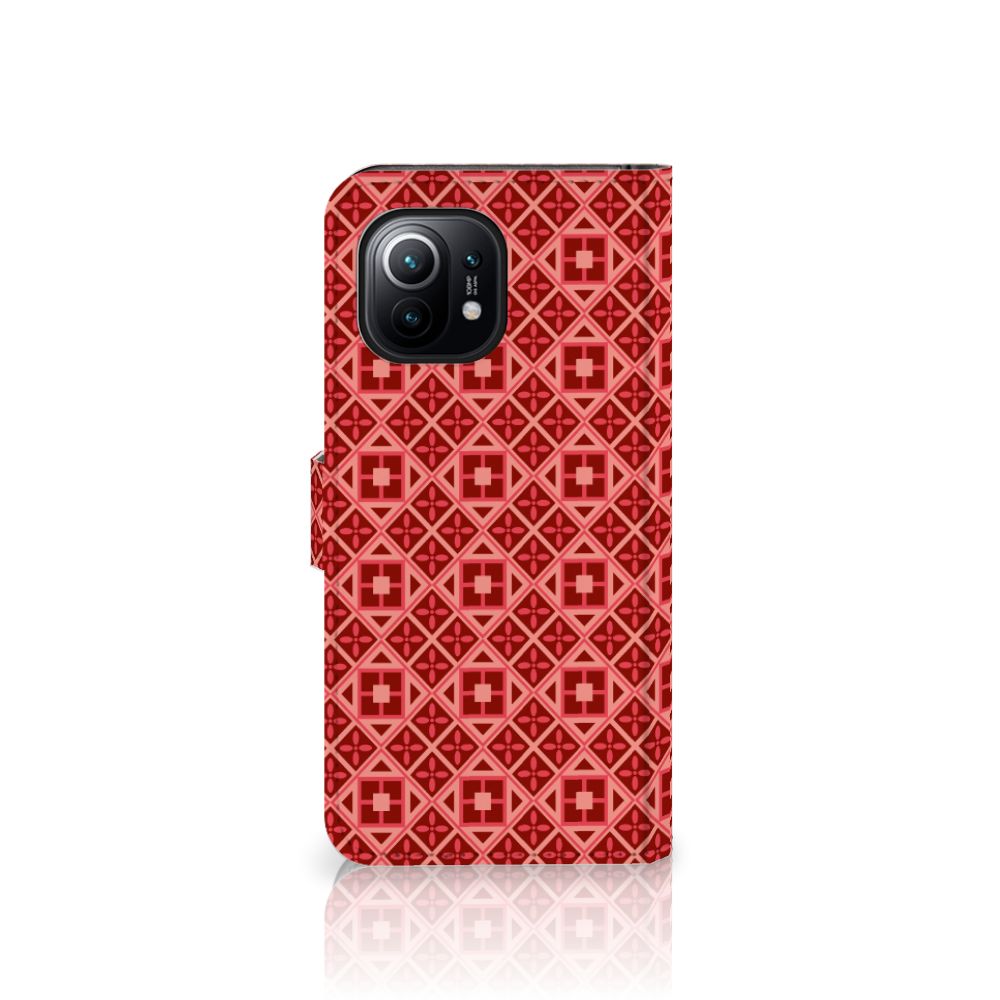 Xiaomi Mi 11 Telefoon Hoesje Batik Rood