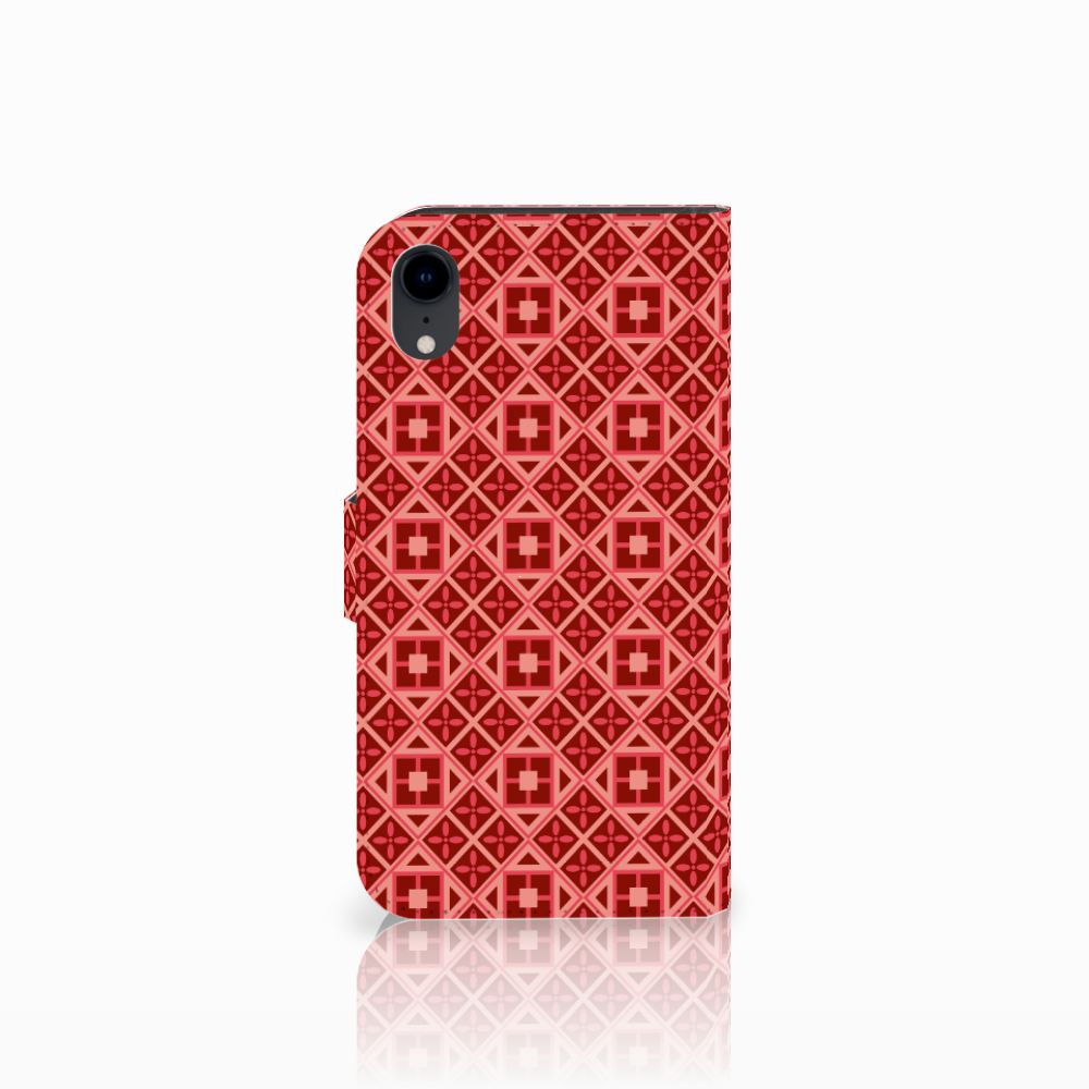 Apple iPhone Xr Telefoon Hoesje Batik Rood
