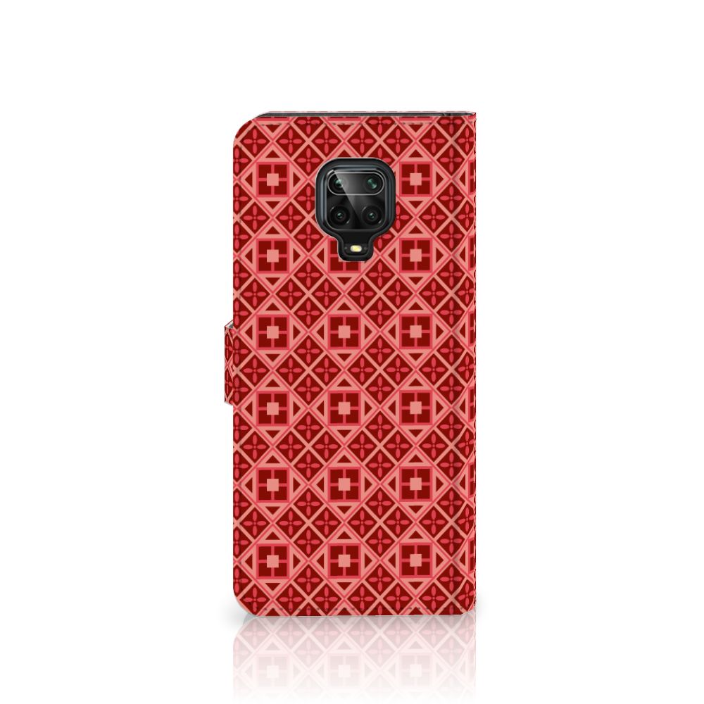 Xiaomi Redmi Note 9 Pro | Note 9S Telefoon Hoesje Batik Rood