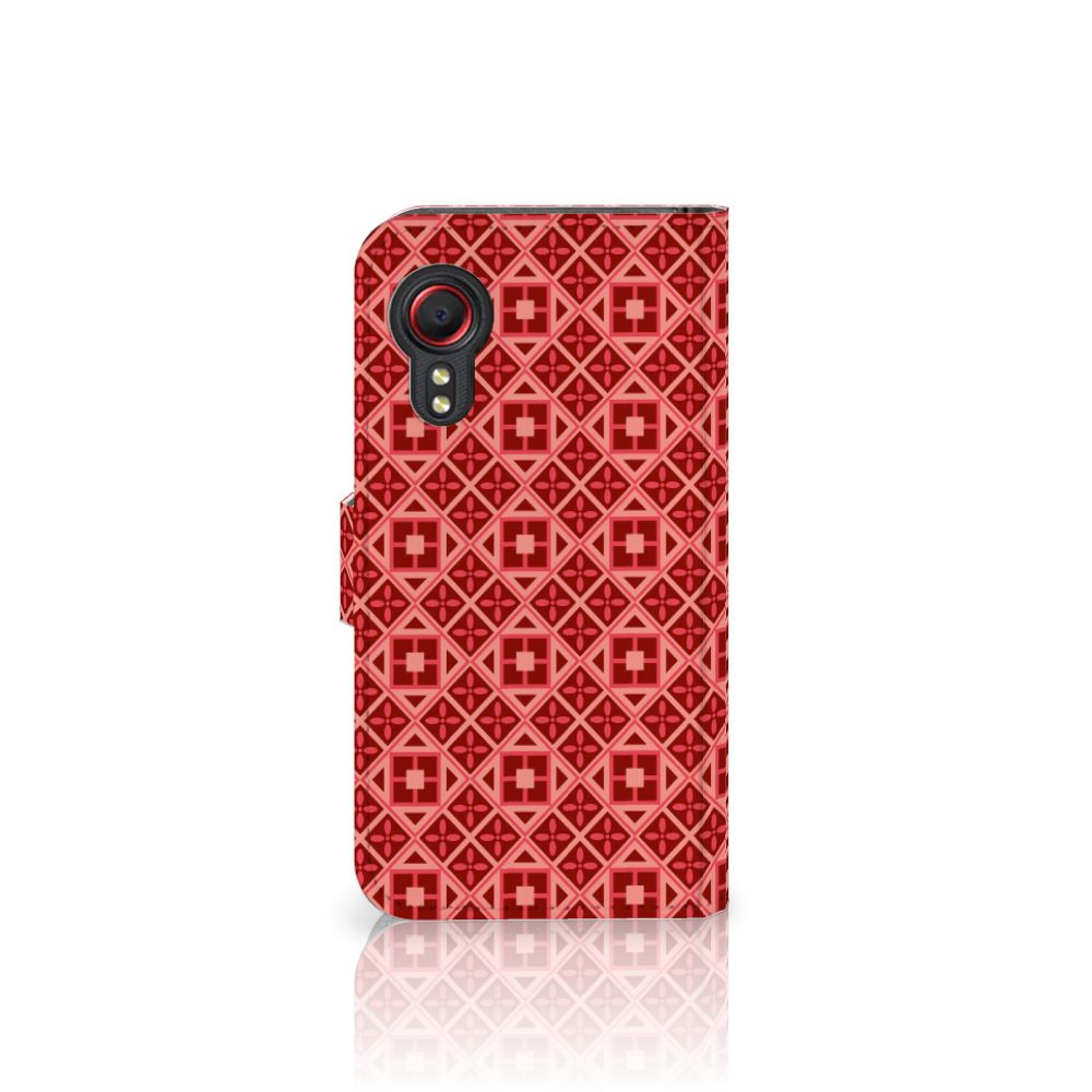 Samsung Galaxy Xcover 5 Telefoon Hoesje Batik Rood