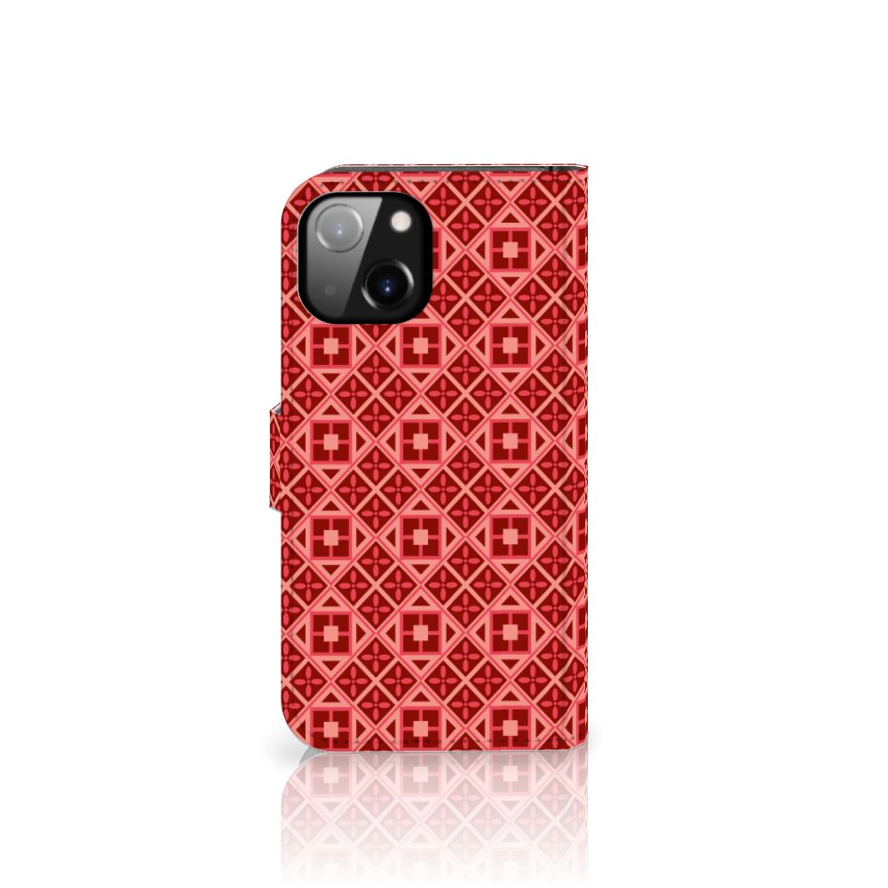 Apple iPhone 14 Telefoon Hoesje Batik Rood