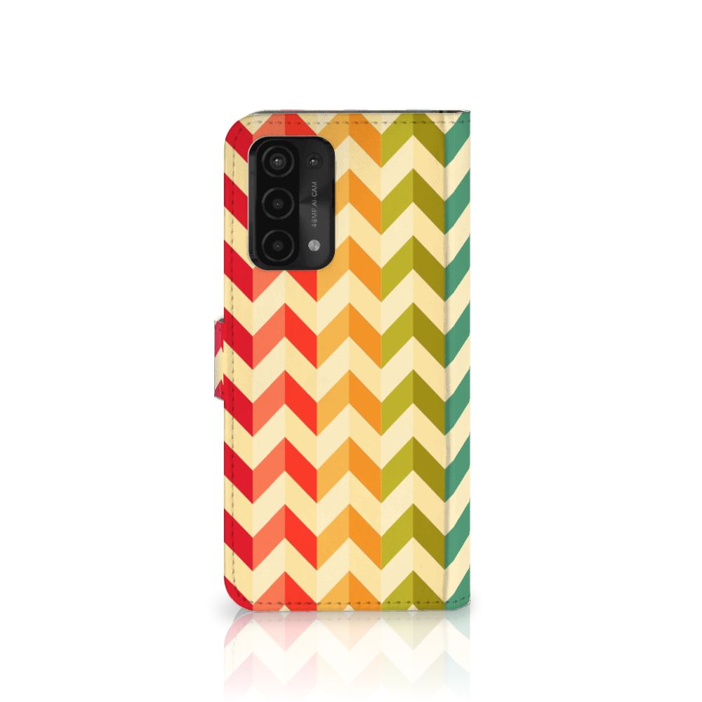OPPO A54 5G | A74 5G | A93 5G Telefoon Hoesje Zigzag Multi Color
