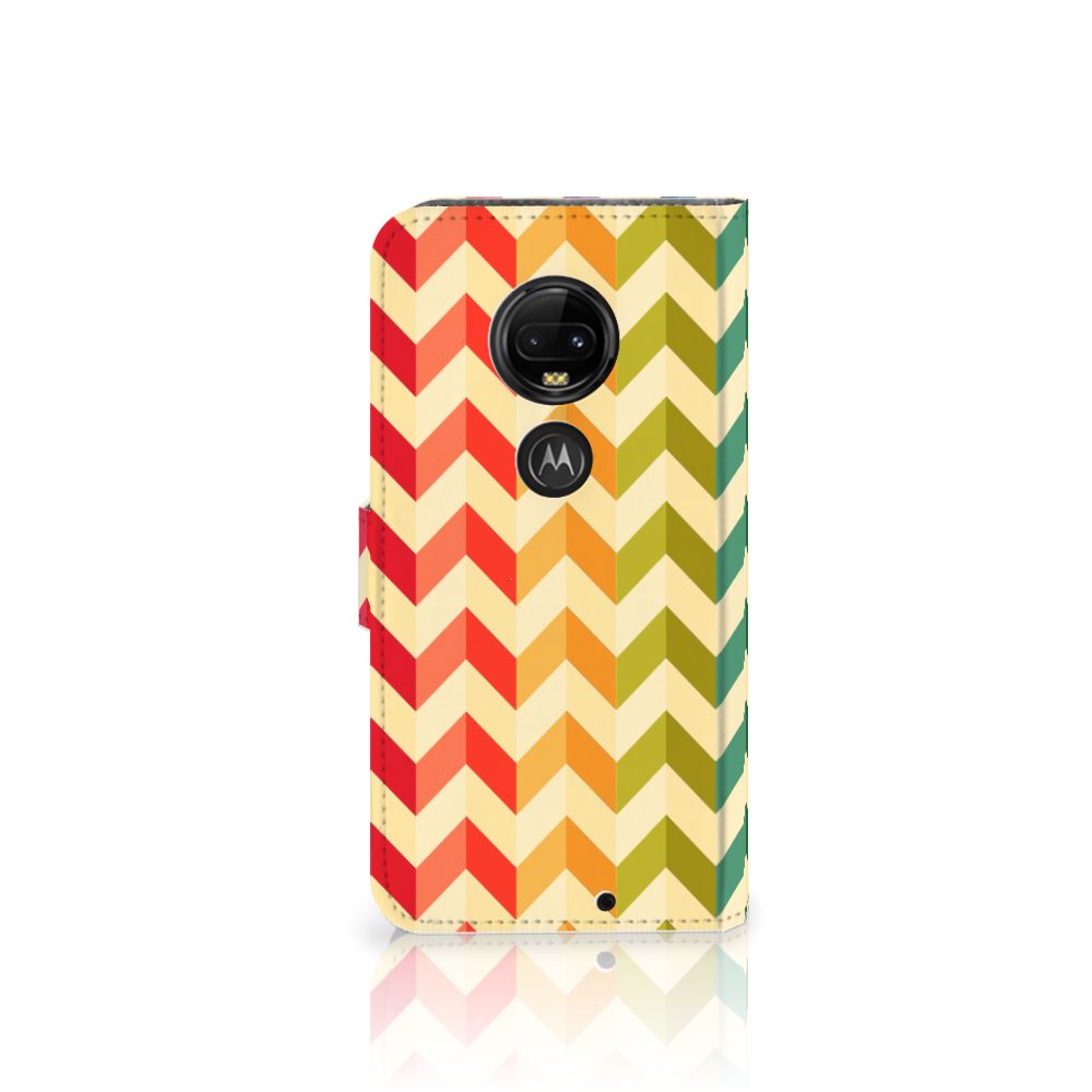 Motorola Moto G7 | G7 Plus Telefoon Hoesje Zigzag Multi Color