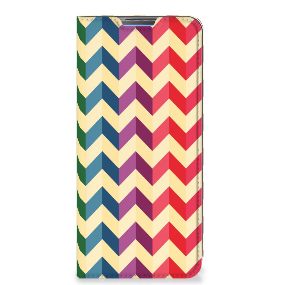 OPPO A53 | A53s Hoesje met Magneet Zigzag Multi Color