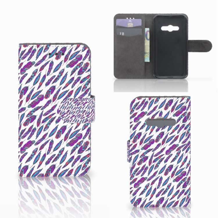 Samsung Galaxy Xcover 3 | Xcover 3 VE Telefoon Hoesje Feathers Color