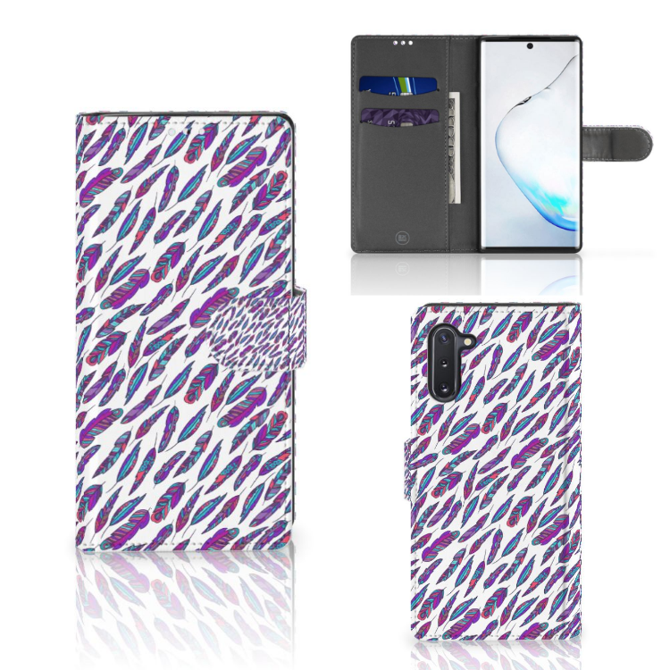 Samsung Galaxy Note 10 Telefoon Hoesje Feathers Color
