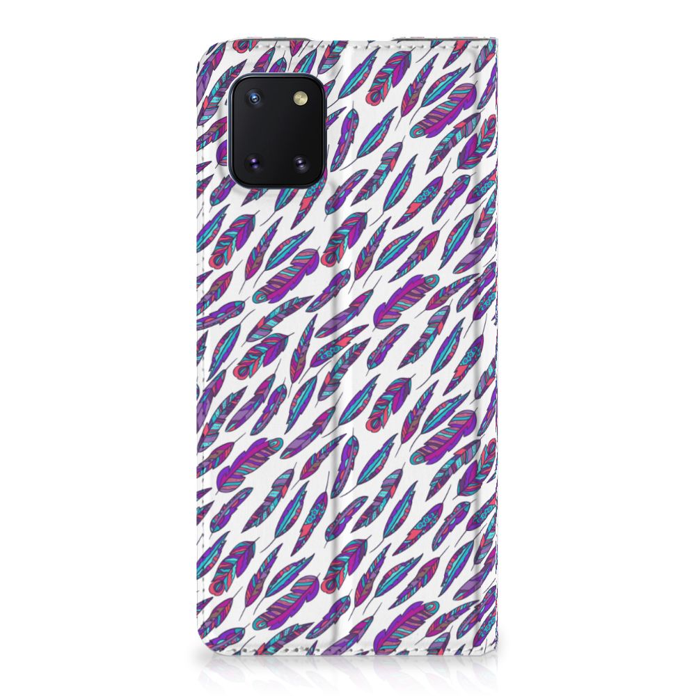 Samsung Galaxy Note 10 Lite Hoesje met Magneet Feathers Color