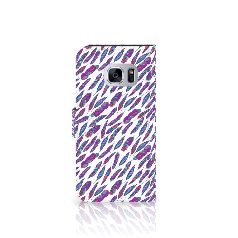 Samsung Galaxy S7 Telefoon Hoesje Feathers Color