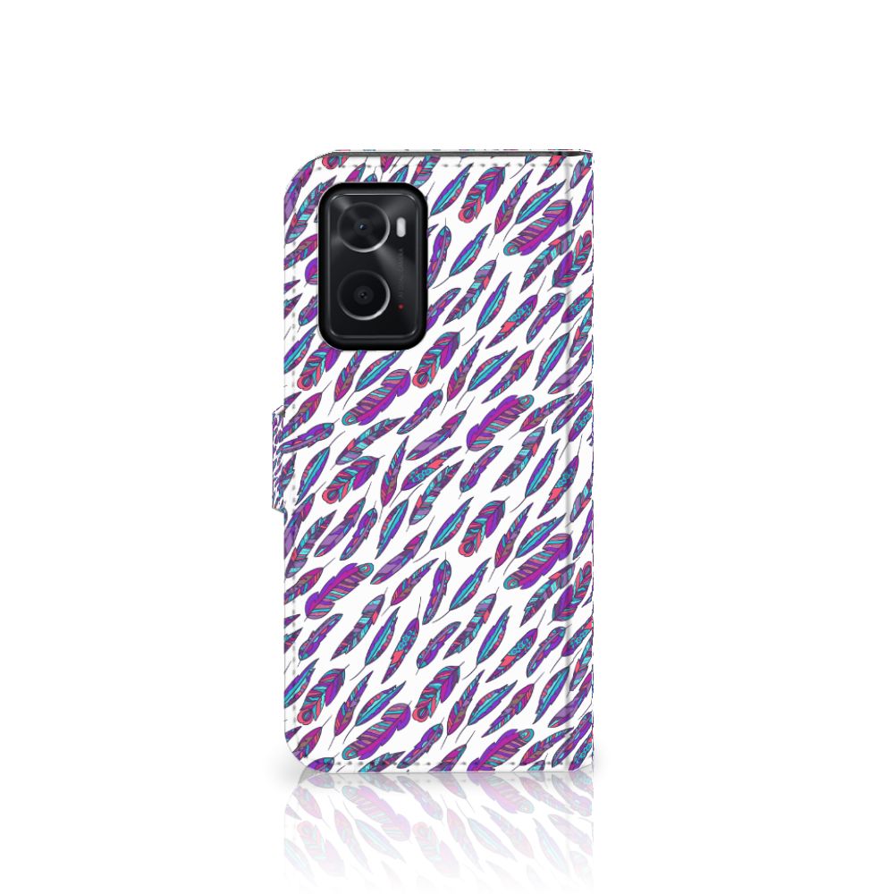 OPPO A76 | A96 Telefoon Hoesje Feathers Color