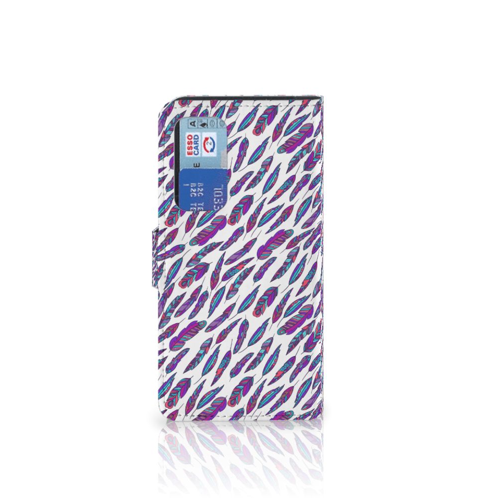 Huawei P40 Telefoon Hoesje Feathers Color