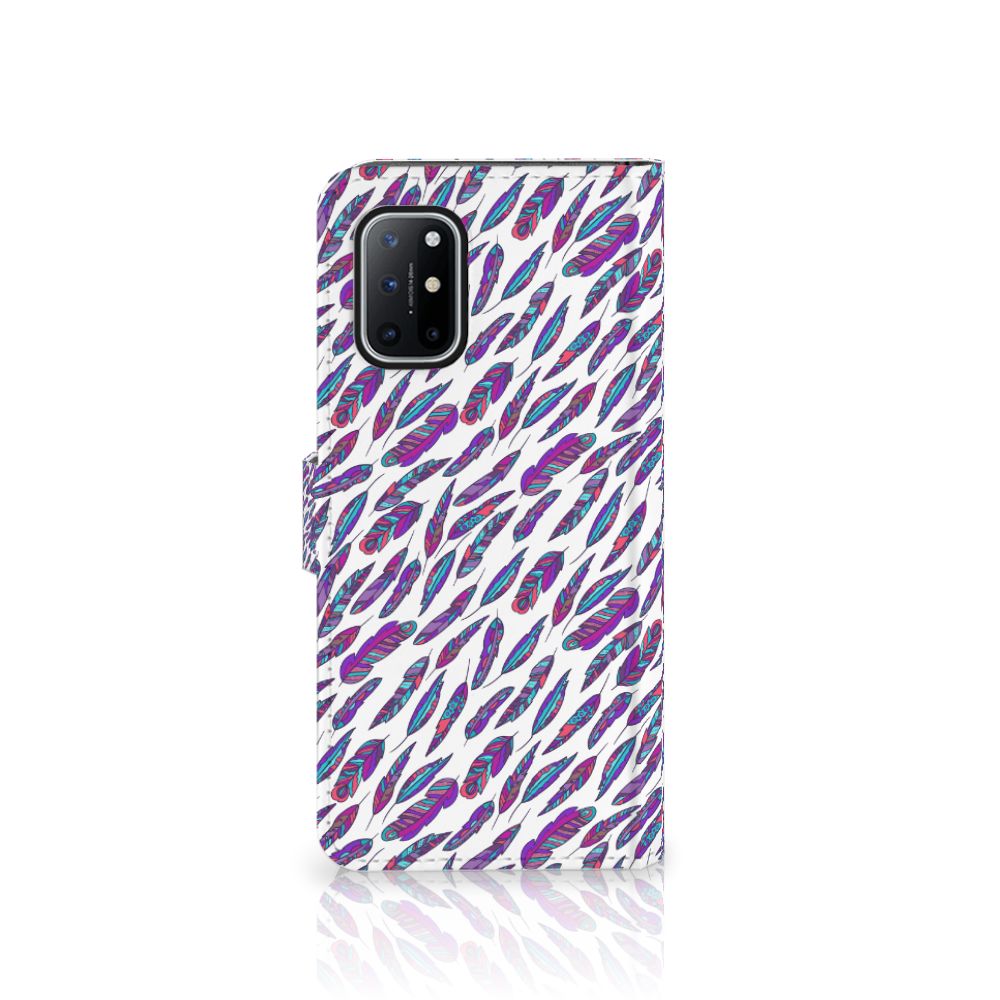 OnePlus 8T Telefoon Hoesje Feathers Color