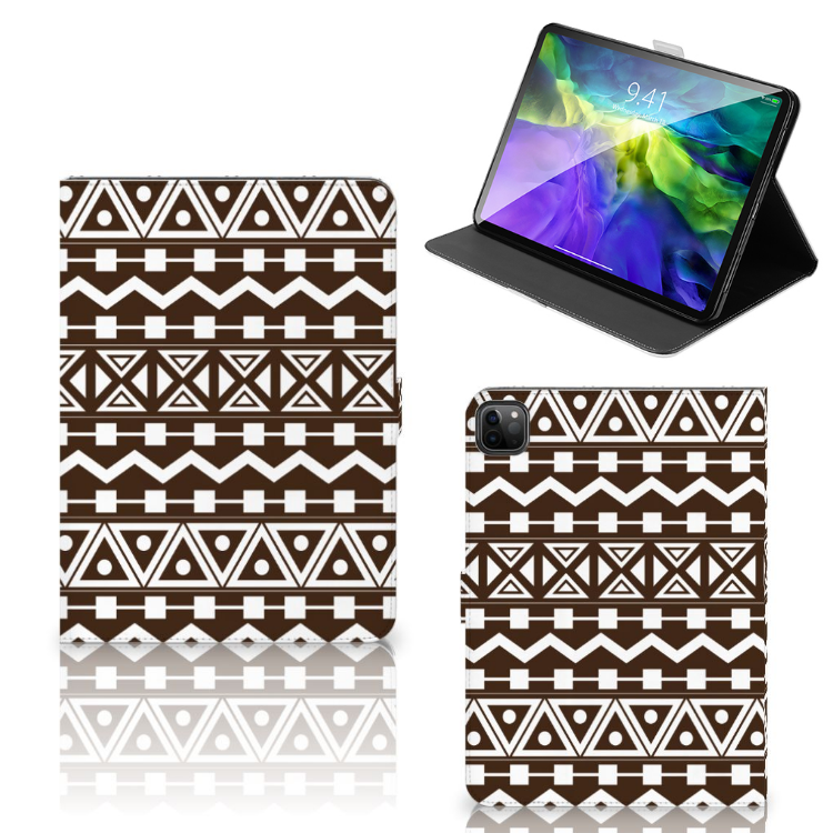 iPad Pro 11 2020/2021/2022 Tablet Hoes Aztec Brown