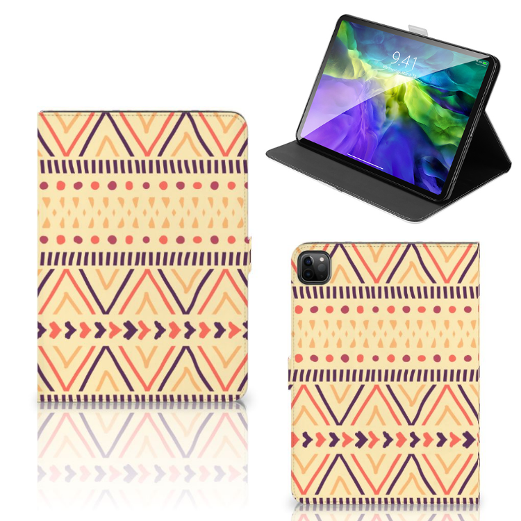 iPad Pro 11 2020/2021/2022 Tablet Hoes Aztec Yellow