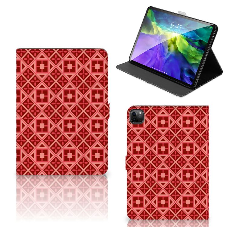 iPad Pro 11 2020/2021/2022 Tablet Hoes Batik Rood