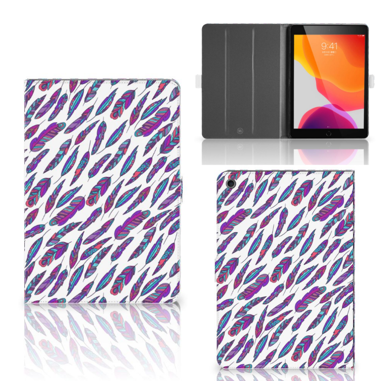iPad 10.2 2019 | iPad 10.2 2020 | 10.2 2021 Tablet Hoes Feathers Color
