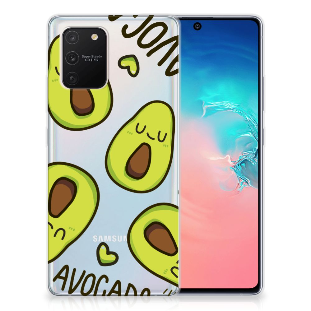Samsung Galaxy S10 Lite Telefoonhoesje met Naam Avocado Singing