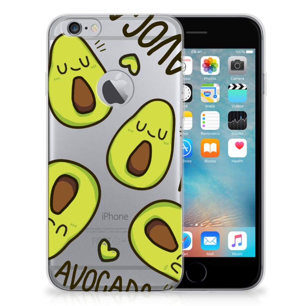 Apple iPhone 6 Plus | 6s Plus Telefoonhoesje met Naam Avocado Singing