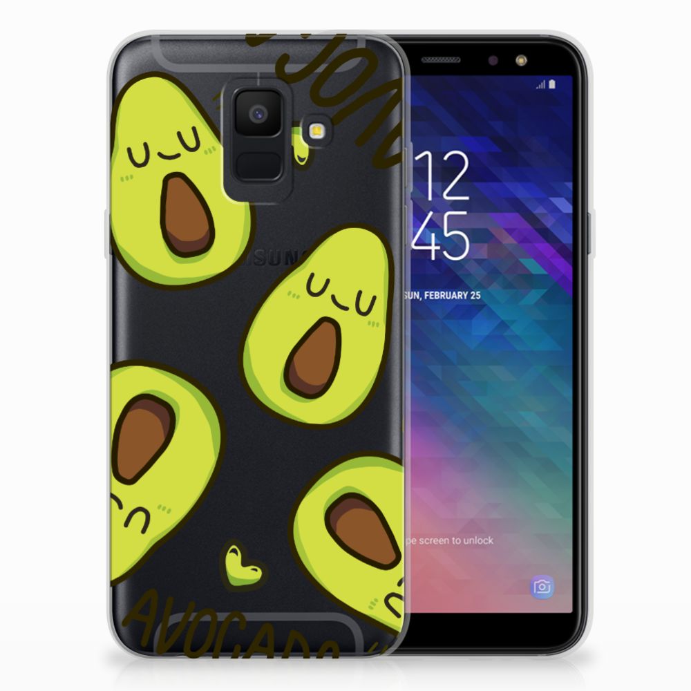 Samsung Galaxy A6 (2018) Telefoonhoesje met Naam Avocado Singing