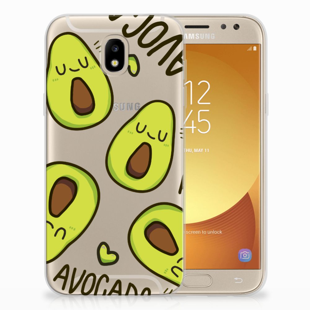 Samsung Galaxy J5 2017 Telefoonhoesje met Naam Avocado Singing