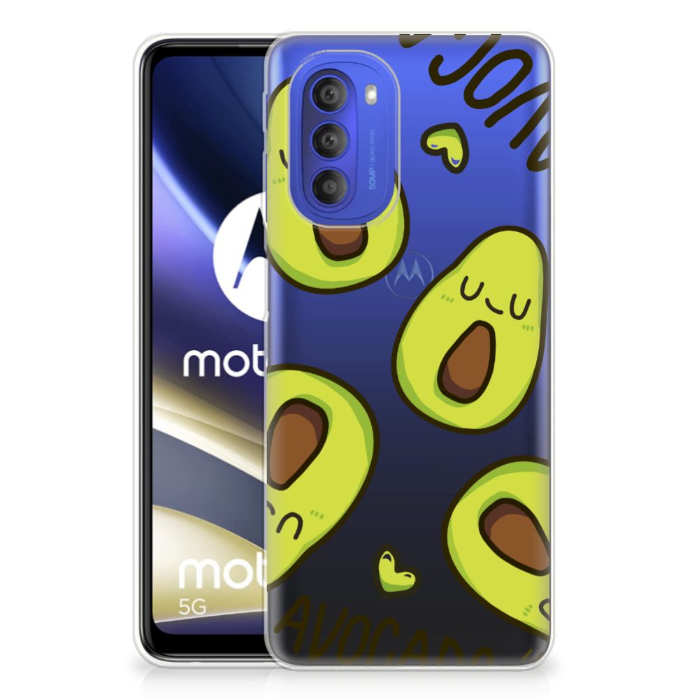 Motorola Moto G51 5G Telefoonhoesje met Naam Avocado Singing