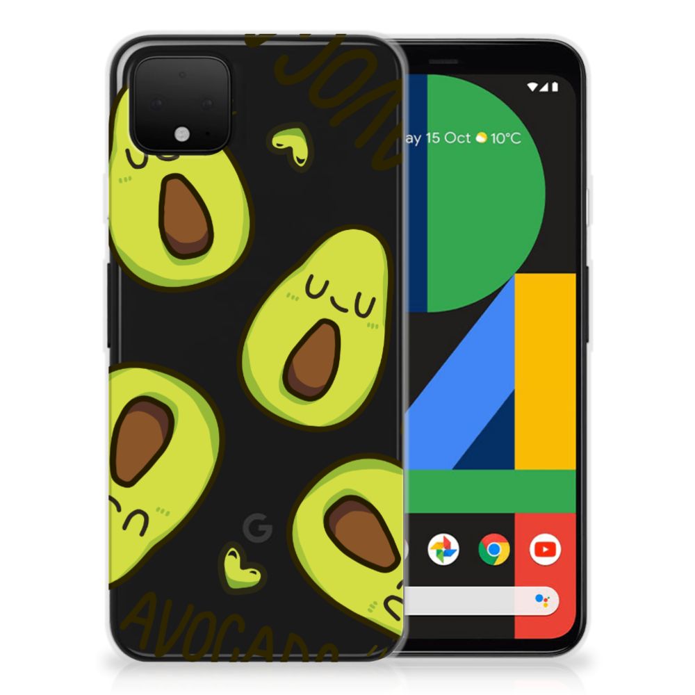 Google Pixel 4 XL Telefoonhoesje met Naam Avocado Singing