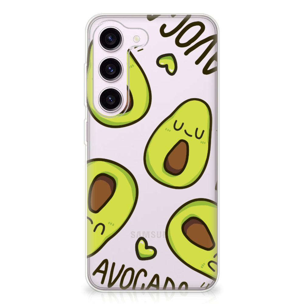 Samsung Galaxy S23 Telefoonhoesje met Naam Avocado Singing