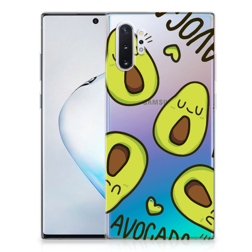 Samsung Galaxy Note 10 Plus Telefoonhoesje met Naam Avocado Singing