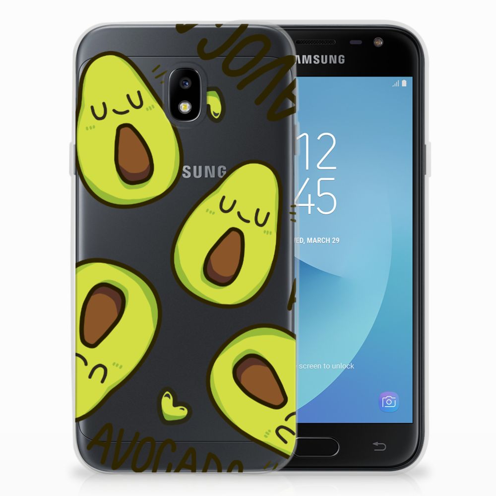 Samsung Galaxy J3 2017 Telefoonhoesje met Naam Avocado Singing