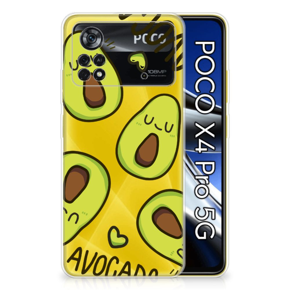 Xiaomi Poco X4 Pro 5G Telefoonhoesje met Naam Avocado Singing