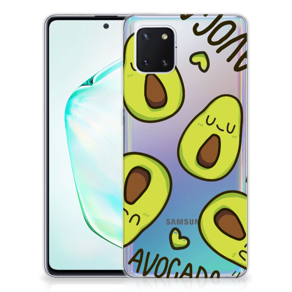 Samsung Galaxy Note 10 Lite Telefoonhoesje met Naam Avocado Singing