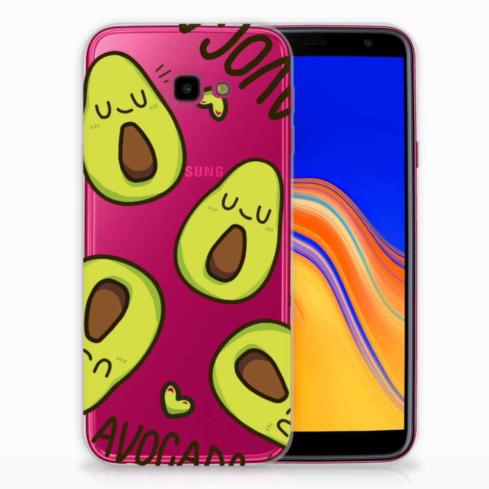 Samsung Galaxy J4 Plus (2018) Telefoonhoesje met Naam Avocado Singing