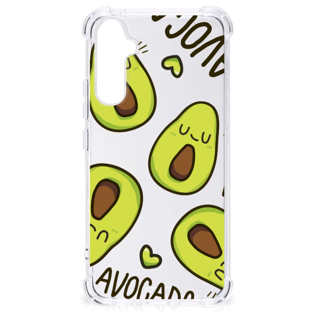 Samsung Galaxy A34 Stevig Bumper Hoesje Avocado Singing