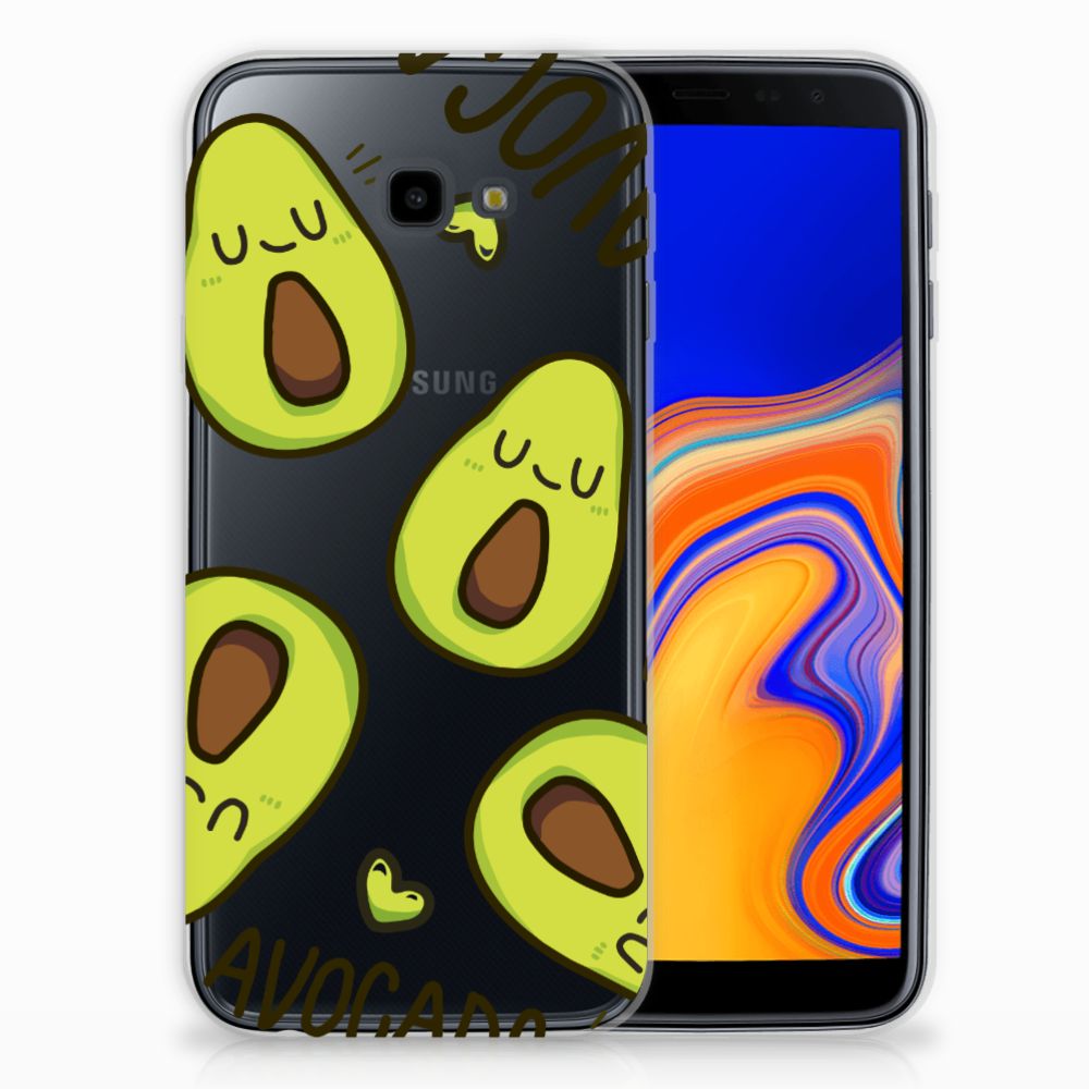 bubbel Coöperatie Gewoon Samsung Galaxy J4 Plus (2018) Telefoonhoesje met Naam Avocado Singing