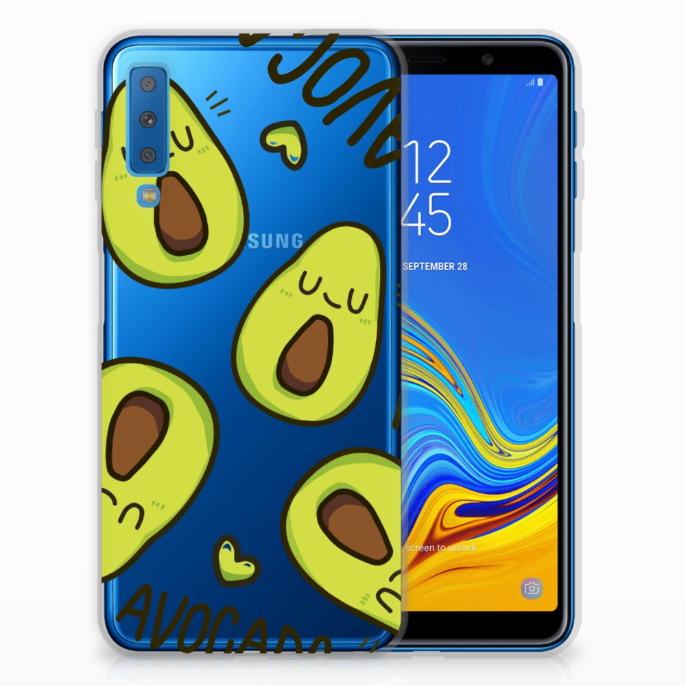 Samsung Galaxy A7 (2018) Telefoonhoesje met Naam Avocado Singing