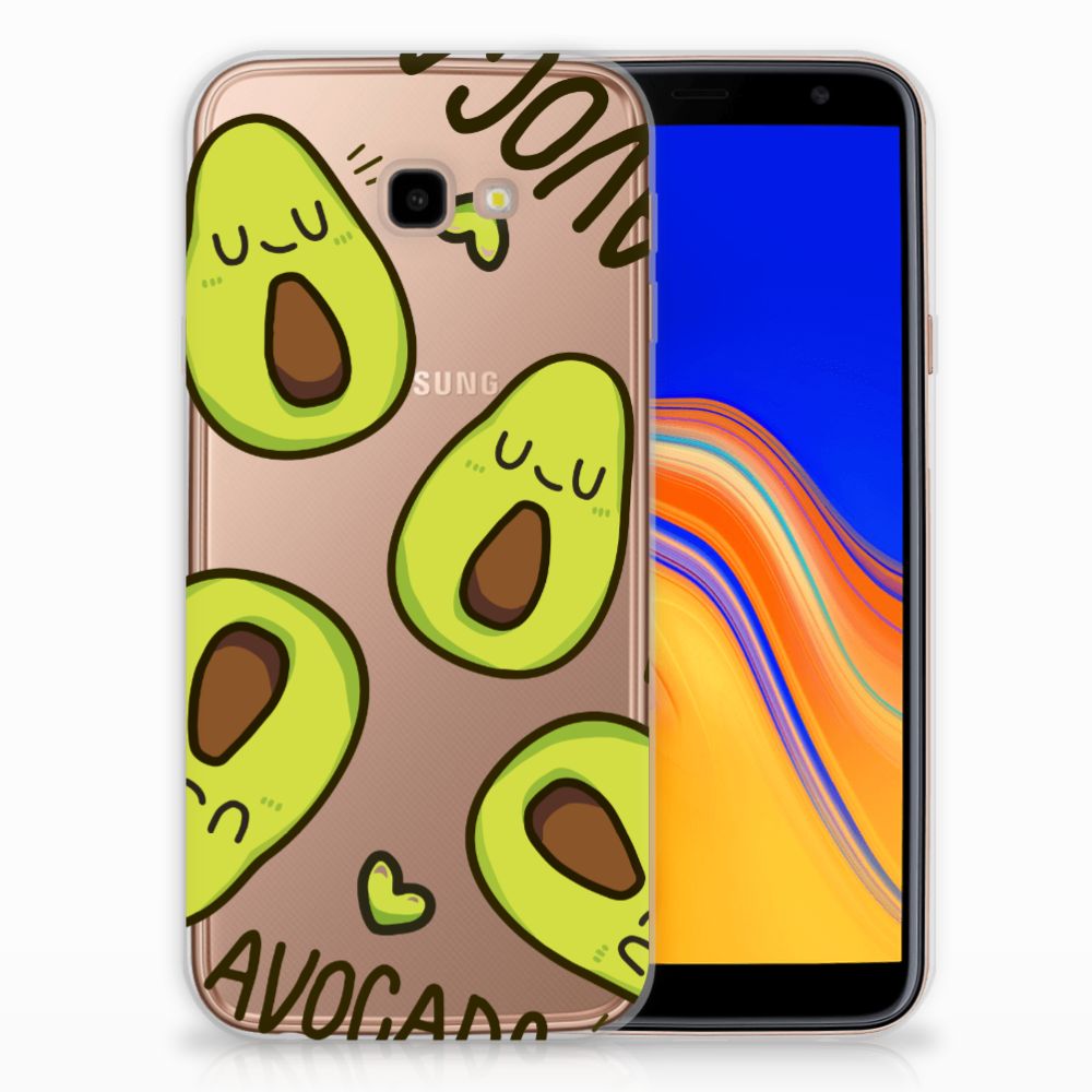 Samsung Galaxy J4 Plus (2018) Telefoonhoesje met Naam Avocado Singing
