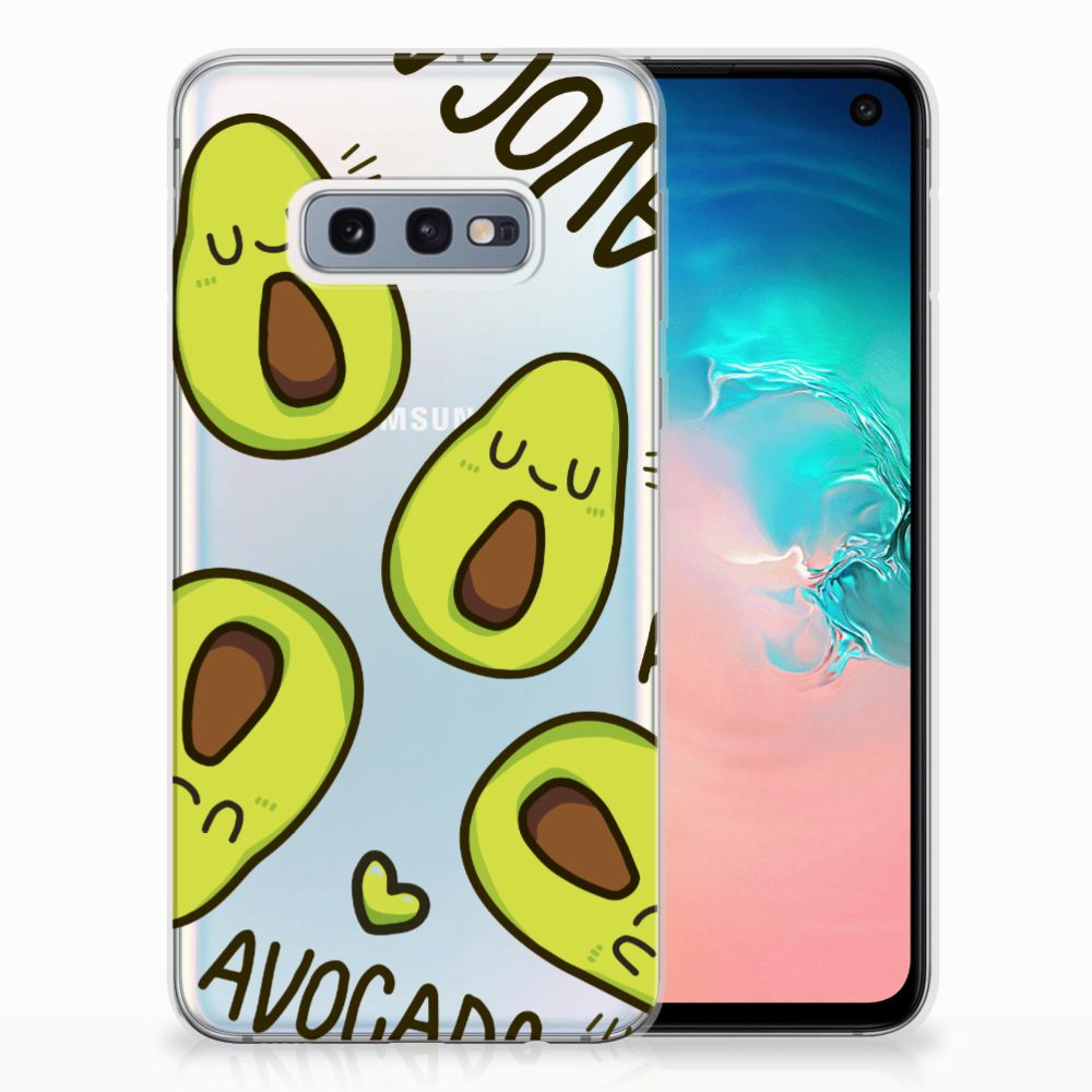 Samsung Galaxy S10e Telefoonhoesje met Naam Avocado Singing
