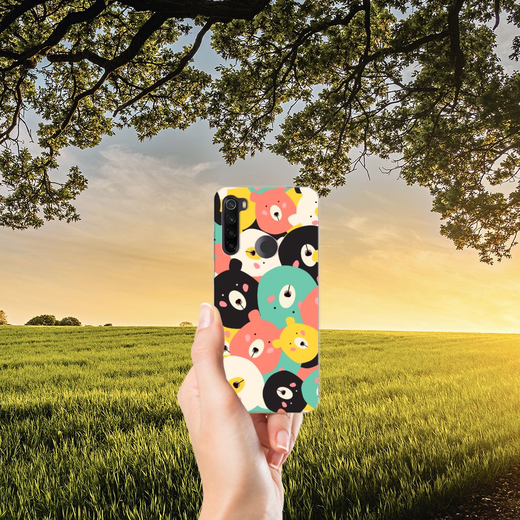 Xiaomi Redmi Note 8T Telefoonhoesje met Naam Bears