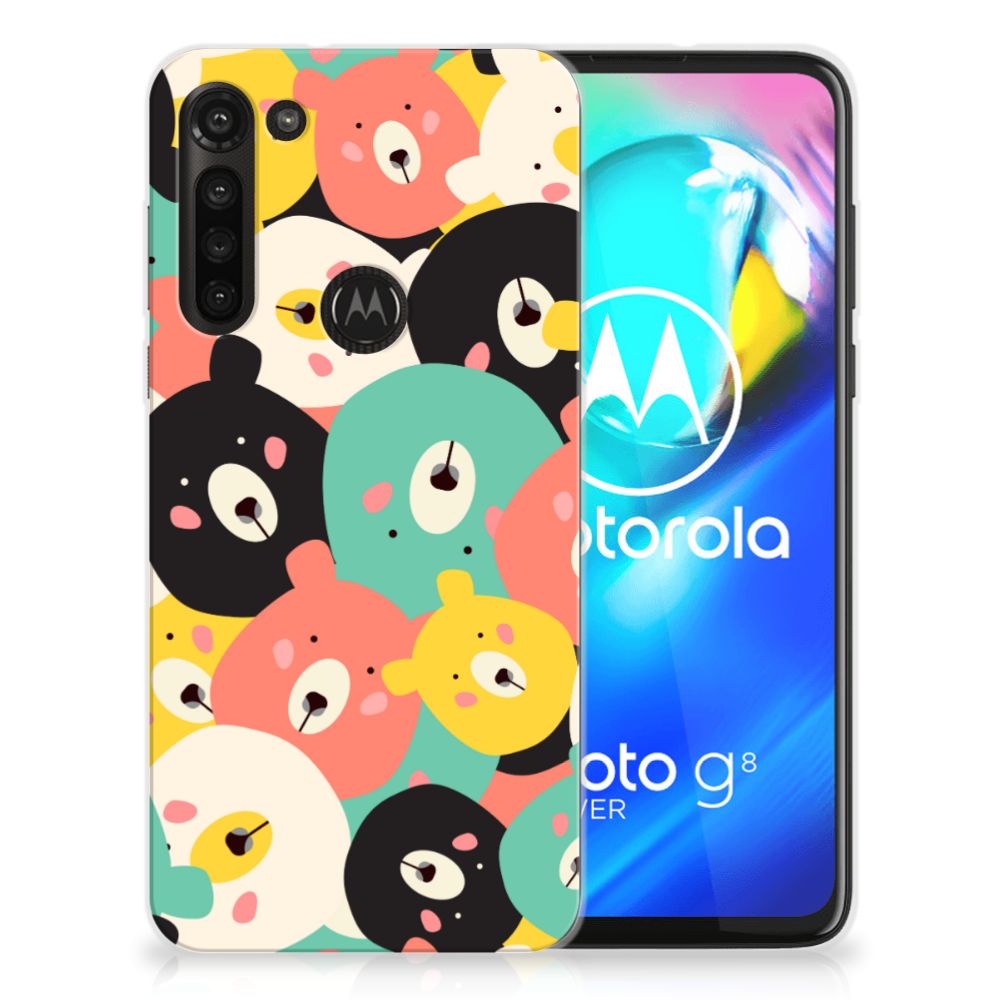 Motorola Moto G8 Power Telefoonhoesje met Naam Bears