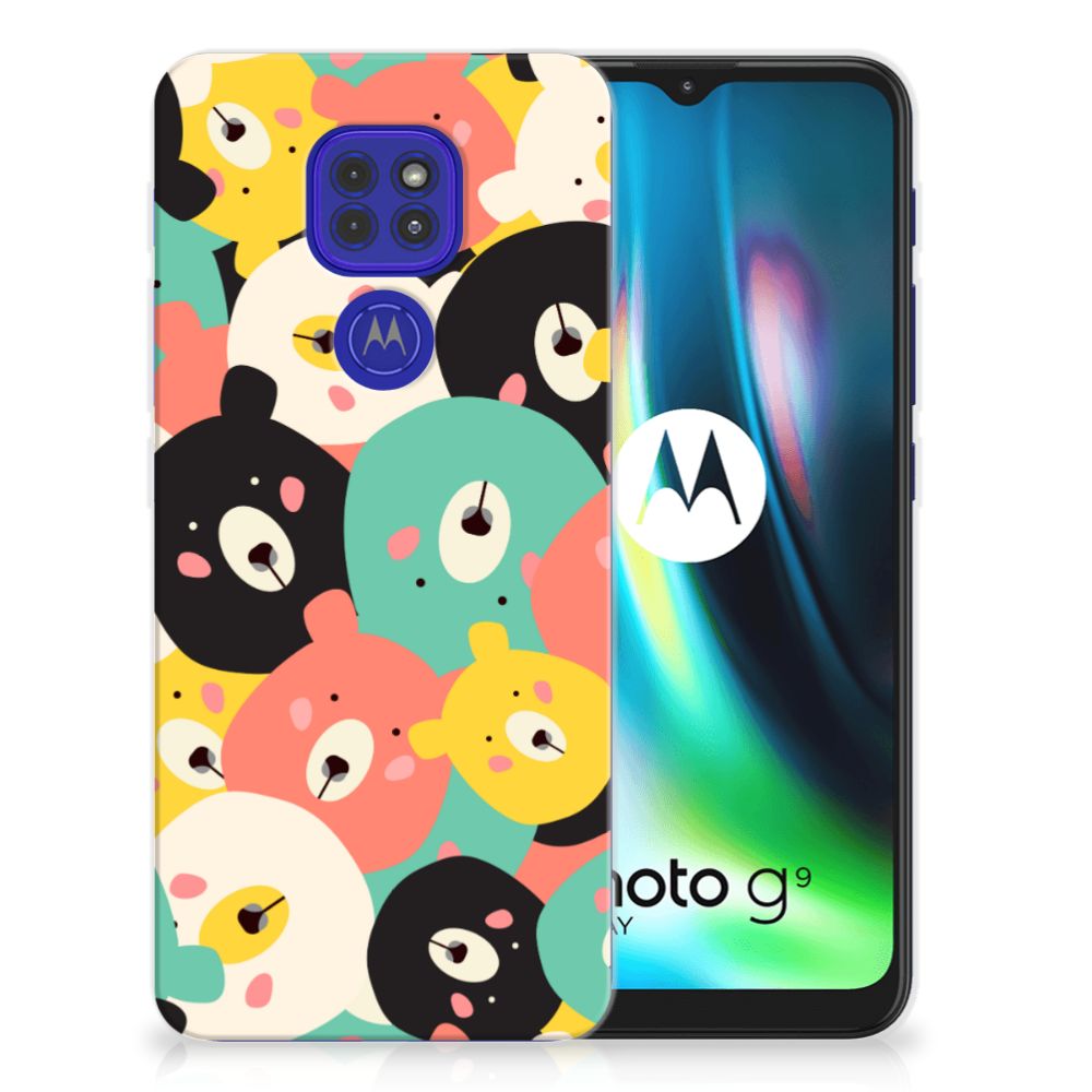 Motorola Moto G9 Play | E7 Plus Telefoonhoesje met Naam Bears