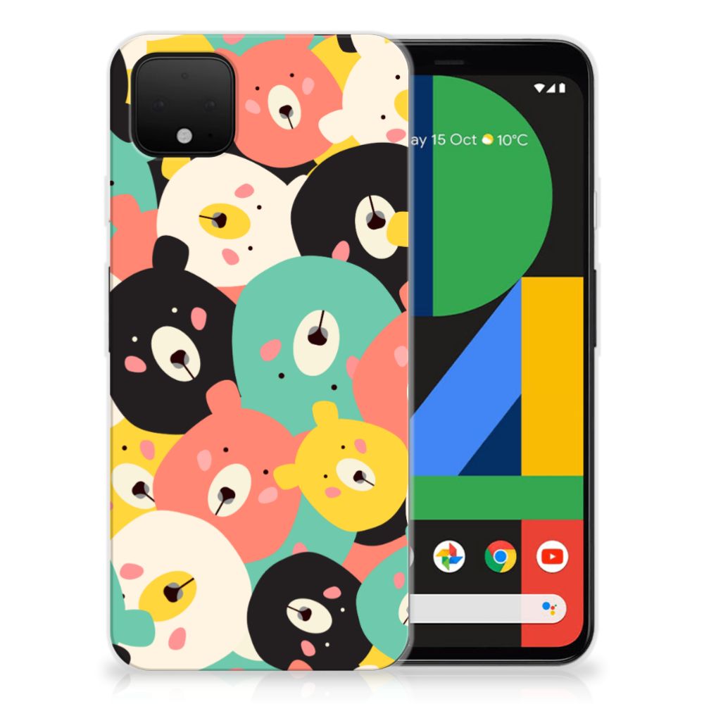 Google Pixel 4 XL Telefoonhoesje met Naam Bears