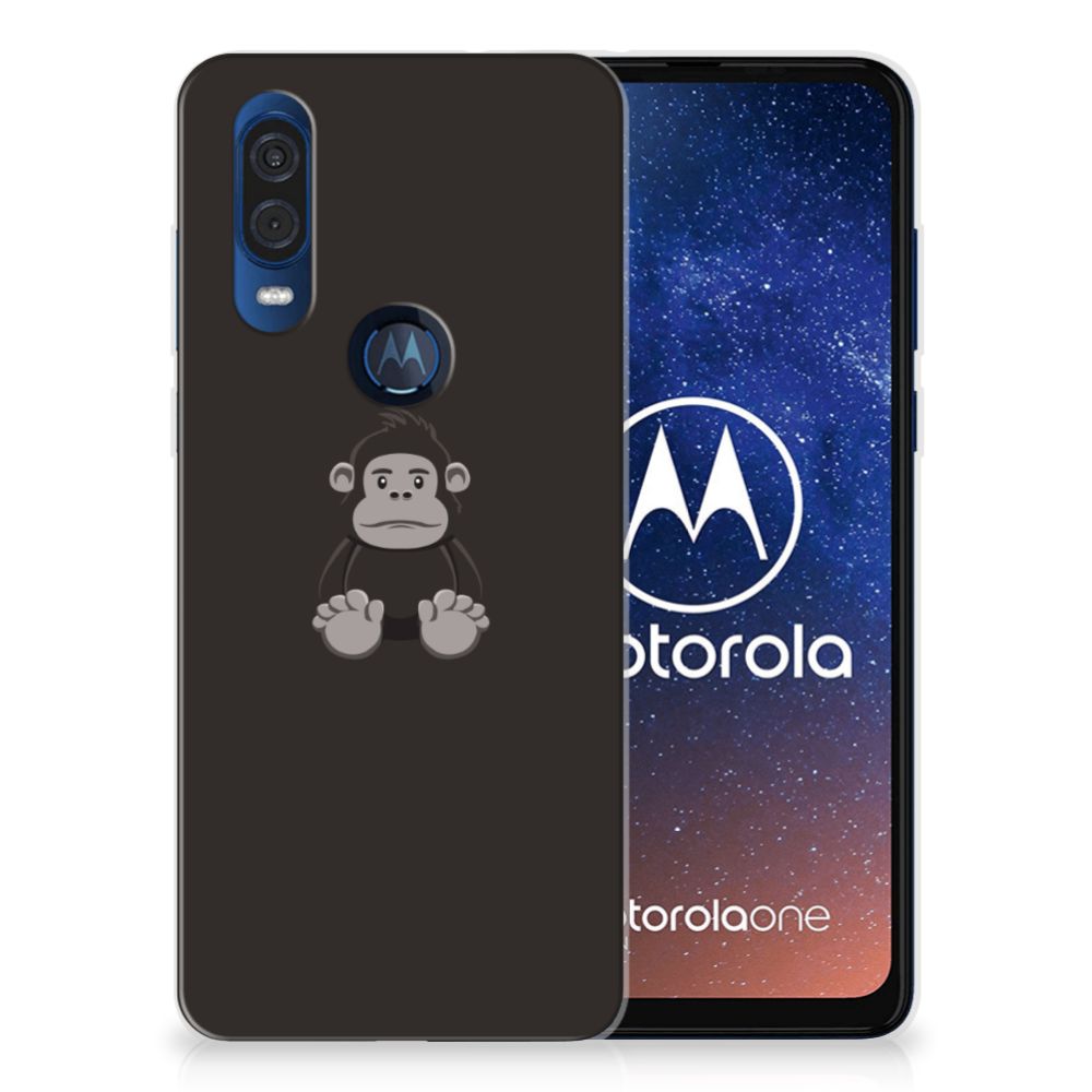 Motorola One Vision Telefoonhoesje met Naam Gorilla