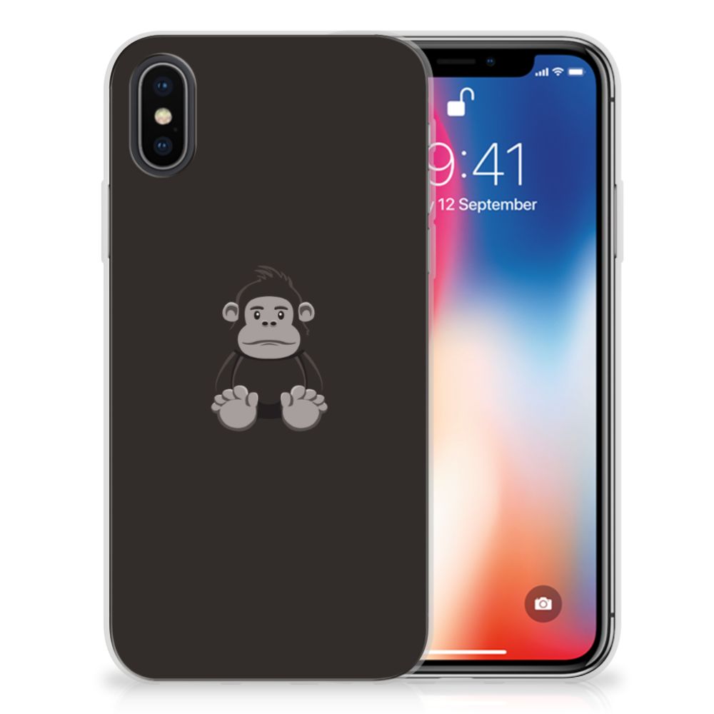 Apple iPhone X | Xs Telefoonhoesje met Naam Gorilla